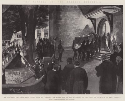 The Funeral of the Empress Frederick by Amedee Forestier